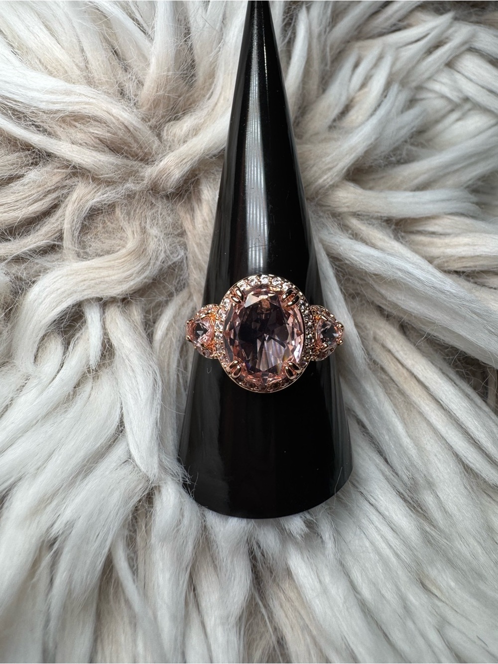 Smoky quartz bomb party ring